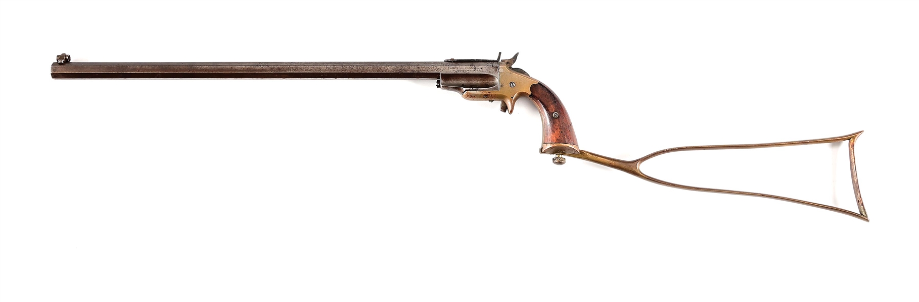 (A) SCARCE FRANK WESSON 1870 .32 RF SINGLE SHOT PISTOL.