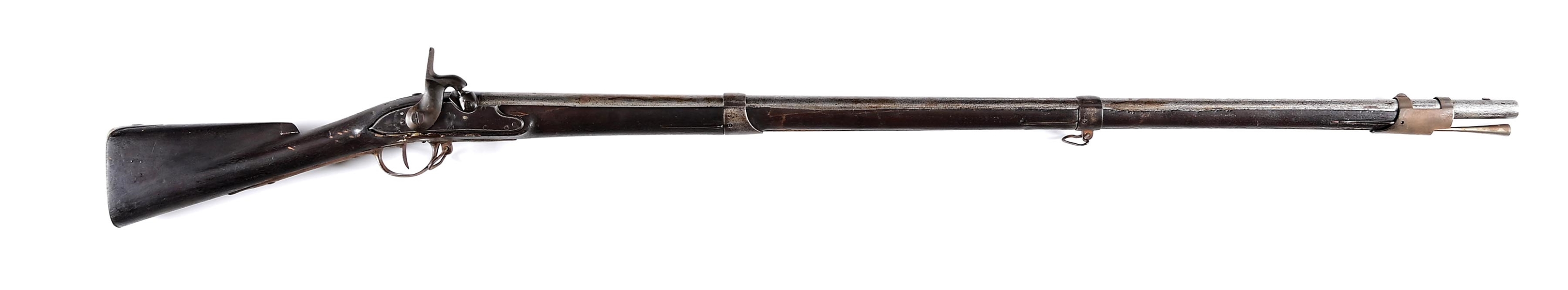 (A) SPRINGFIELD 1816 MUSKET CONVERTED TO PERCUSSION WITH CITY OF PHILADELPHIA MARKINGS.
