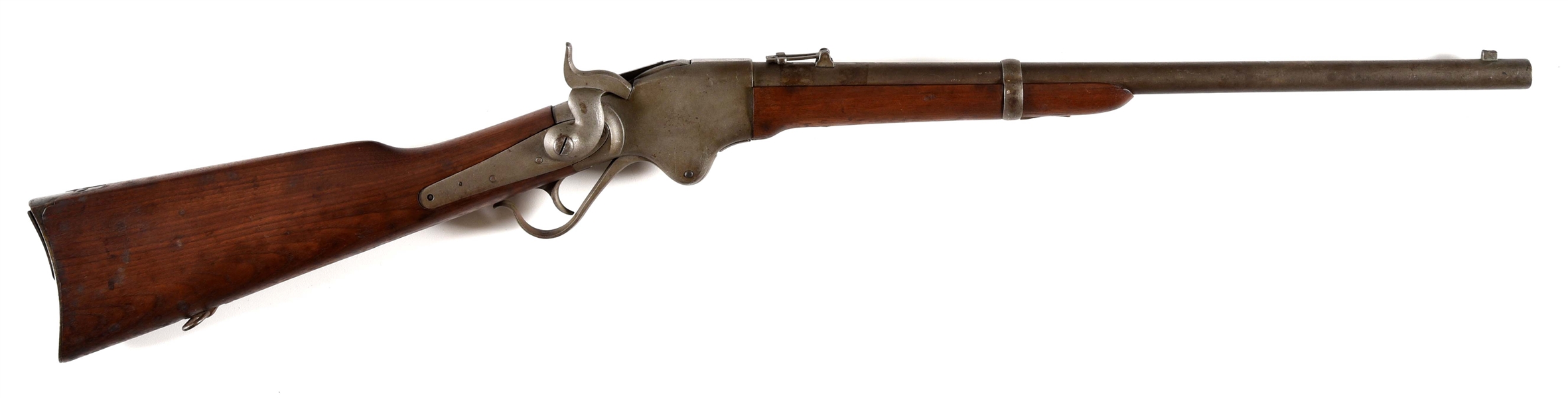 (A) SPENCER MODEL 1860 LEVER ACTION CARBINE.