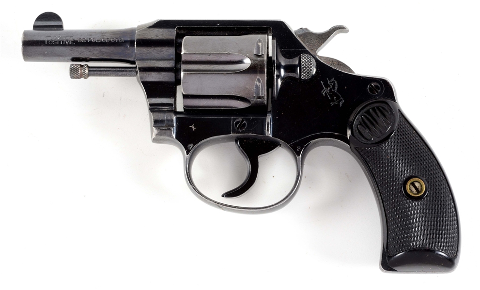 (C) COLT POCKET POSITIVE DOUBLE ACTION REVOLVER WITH BOX (1920).