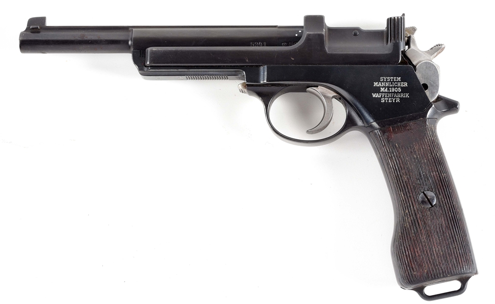 (C) STEYR-MANNLICHER ARGENTINIAN CONTRACT MODEL 1905 SEMI-AUTOMATIC PISTOL.