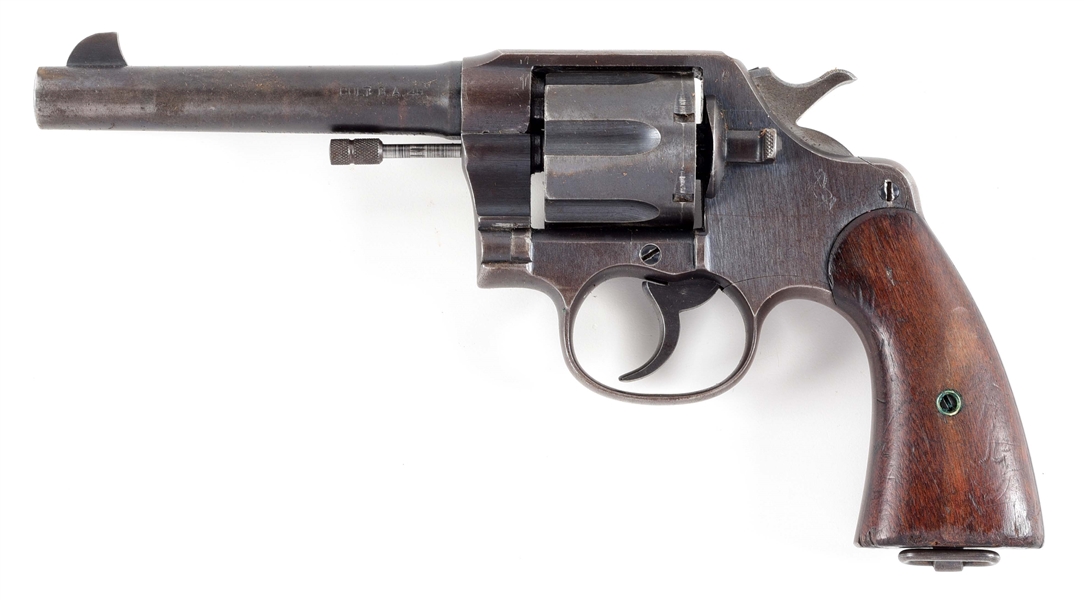 (C) COLT U.S. ARMY MODEL OF 1917 DOUBLE ACTION REVOLVER WITH HOLSTER.