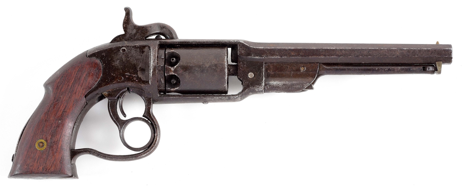 (A) SAVAGE MODEL 1861 NAVY SINGLE ACTION PERCUSSION REVOLVER.