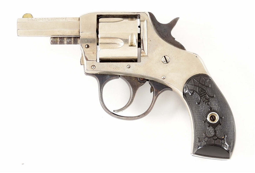 (C) HARRINGTON & RICHARDSON "YOUNG AMERICA" DOUBLE ACTION REVOLVER WITH AMMUNITION.