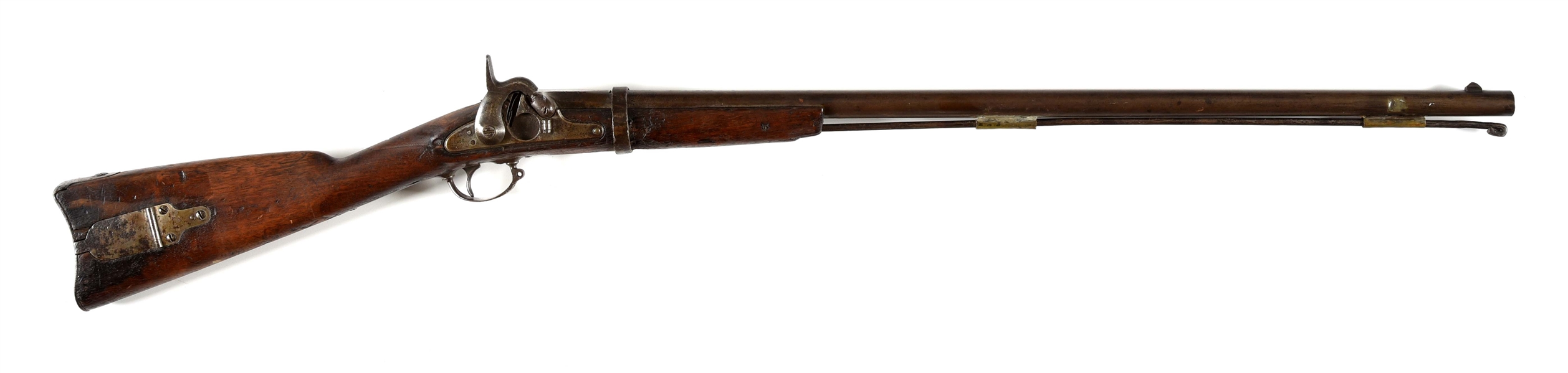 (A) HARPERS FERRY MODEL 1855 PERCUSSION MUSKET.