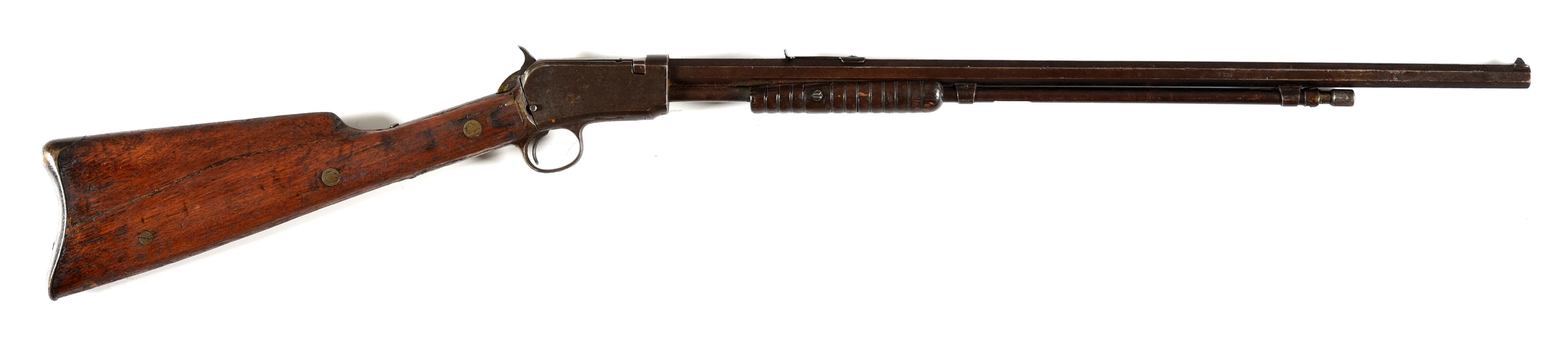 (C) COMPOSITE WINCHESTER MODEL 1890 SLIDE ACTION RIFLE.