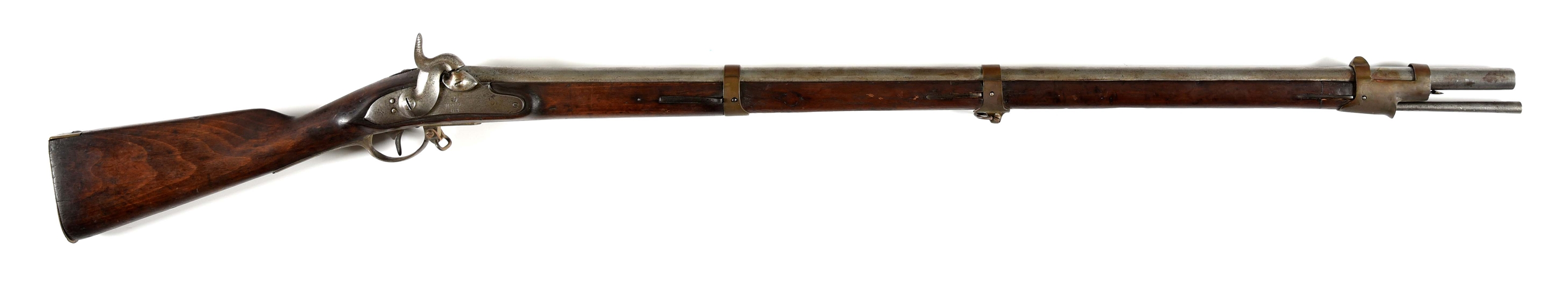 (A) UNIT MARKED DANZIG M1809 PERCUSSION MUSKET.