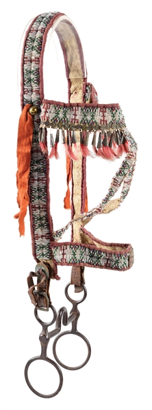 LAKOTA SIOUX BEADED BRIDLE