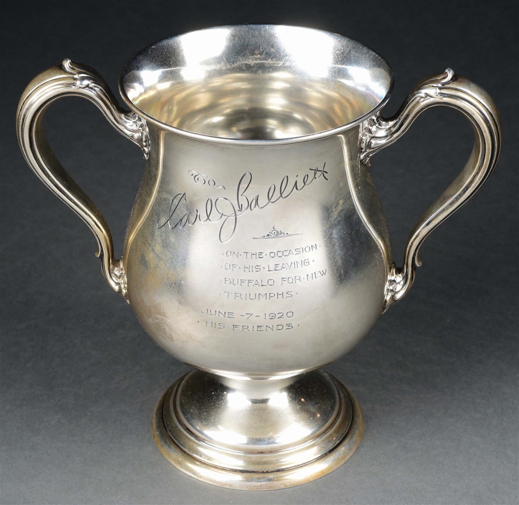 STERLING SILVER LOVING CUP.