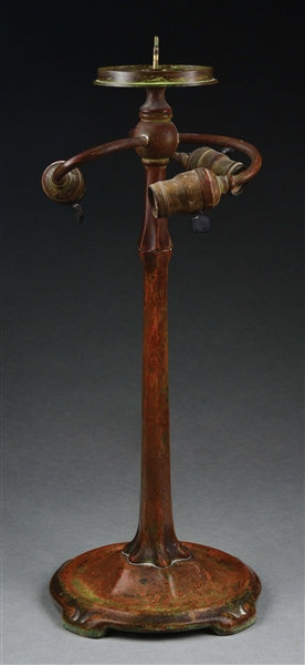 TIFFANY STUDIOS STICK LAMP BASE.