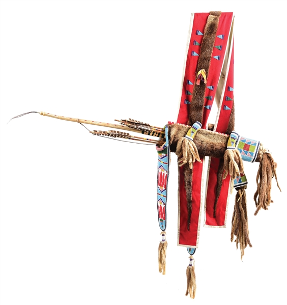 CONTEMPORARY BANDOLIER STYLE BOW CASE AND QUIVER
