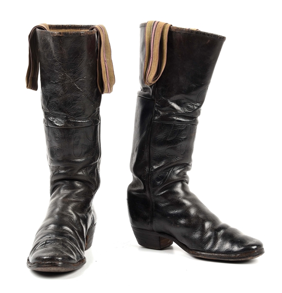 EARLY FRONTIER STYLE HIGH TOP COWBOY BOOTS