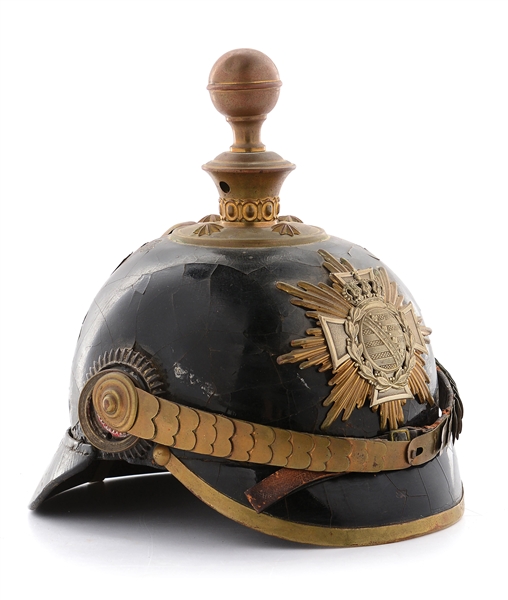 IMPERIAL GERMAN SAXON ARTILLERY OFFICER PICKELHAUBE.