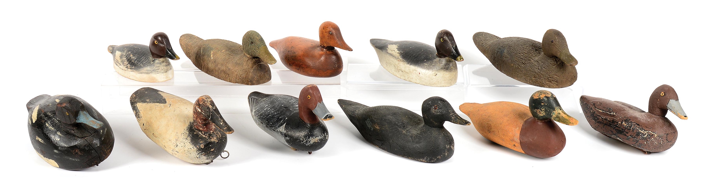 LOT OF 11: WATERFOWL DECOYS.