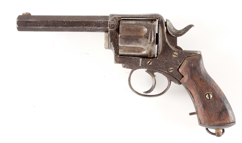 (A) SHREVE & WOLF RETAILED BELGIAN MADE FRONTIER DOUBLE ACTION REVOLVER.