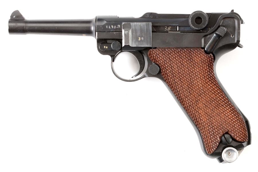 (C) RUSSIAN CAPTURE EAST GERMAN POLICE DWM "1917" DATE P.08 LUGER SEMI-AUTOMATIC PISTOL.