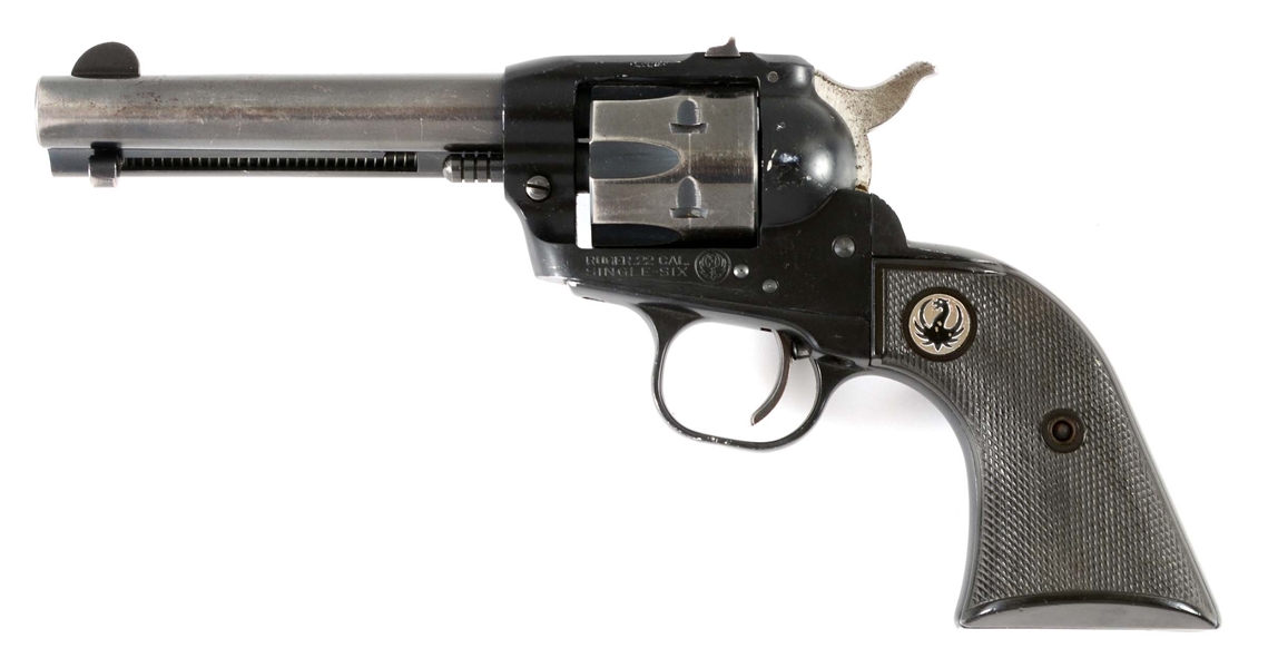 (C) RUGER SINGLE SIX .22 RF SINGLE ACTION REVOLVER.