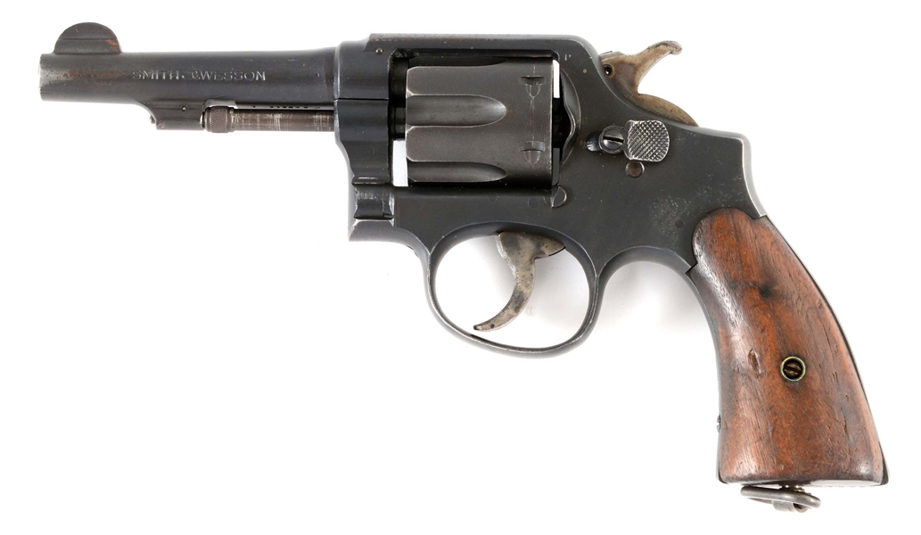 (C) SMITH & WESSON VICTORY .38 SPECIAL DOUBLE ACTION REVOLVER WITH U.S. PROPERTY MARKING.