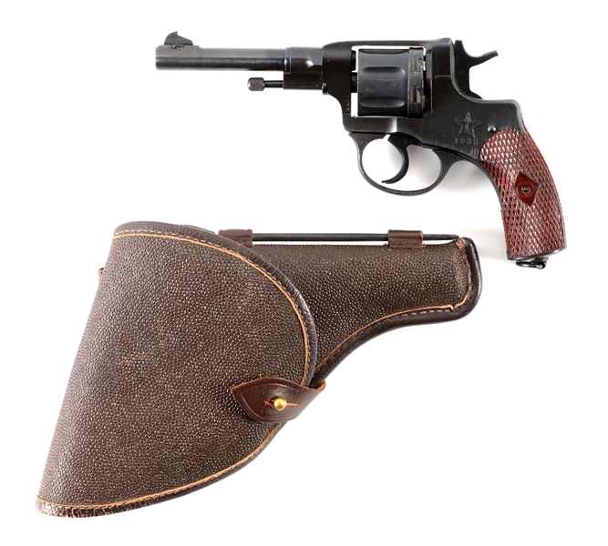 (C) RUSSIAN TULA ARSENAL "1933" MODEL 1895 NAGANT DOUBLE ACTION REVOLVER WITH HOLSTER.