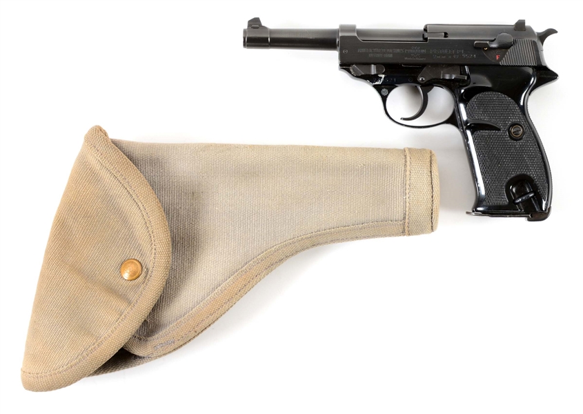 (C) FRENCH MANURHIN P1 SEMI-AUTOMATIC PISTOL WITH HOLSTER.
