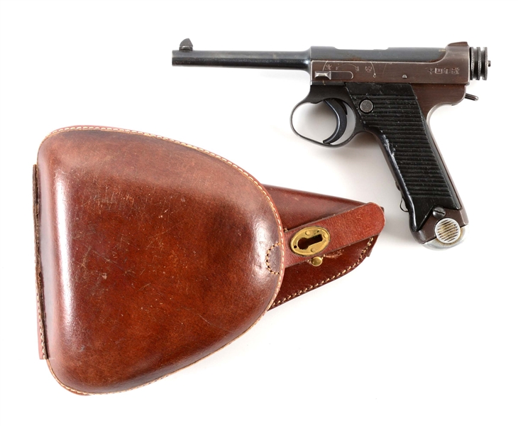 (C) IMPERIAL JAPANESE TORIIMATSU SERIES I "18.10" DATE TYPE 14 NAMBU SEMI-AUTOMATIC PISTOL WITH HOLSTER.