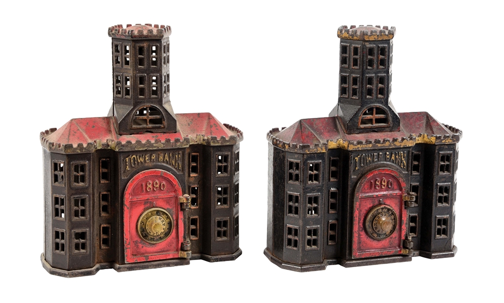 LOT OF 2: BUILDING TOWER BANKS.