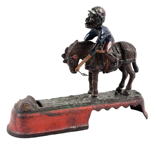 I ALWAYS DID SPISE A MULE CAST IRON MECHANICAL BANK.