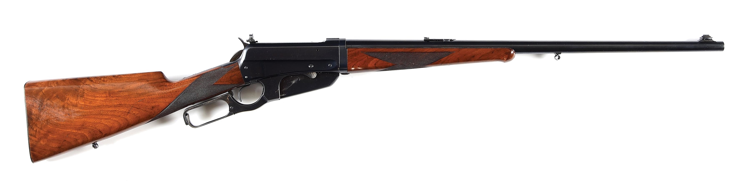 (C) CASED DELUXE TAKEDOWN WINCHESTER MODEL 1895 LEVER ACTION RIFLE.
