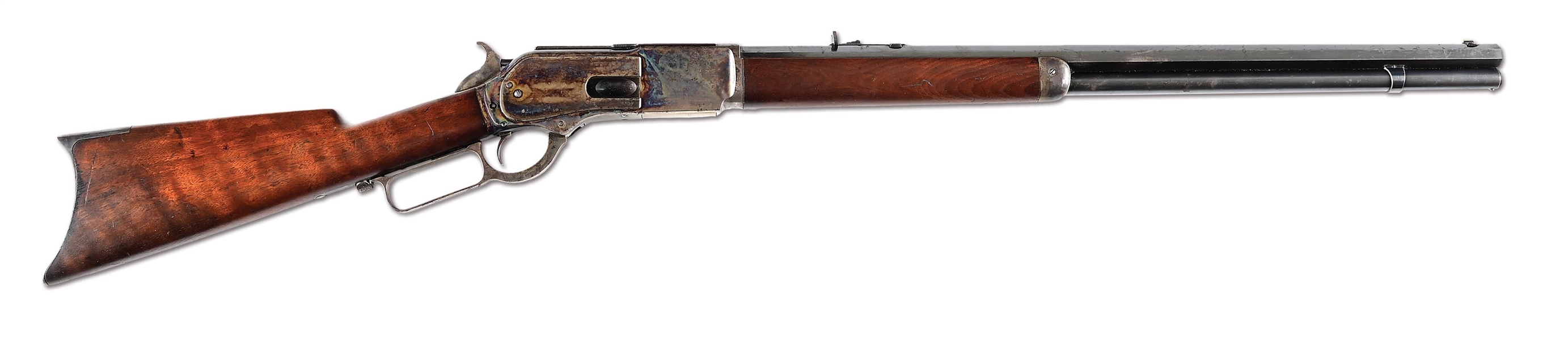 (A) HIGH CONDITION .50 EXPRESS WINCHESTER MODEL 1876 LEVER ACTION RIFLE.