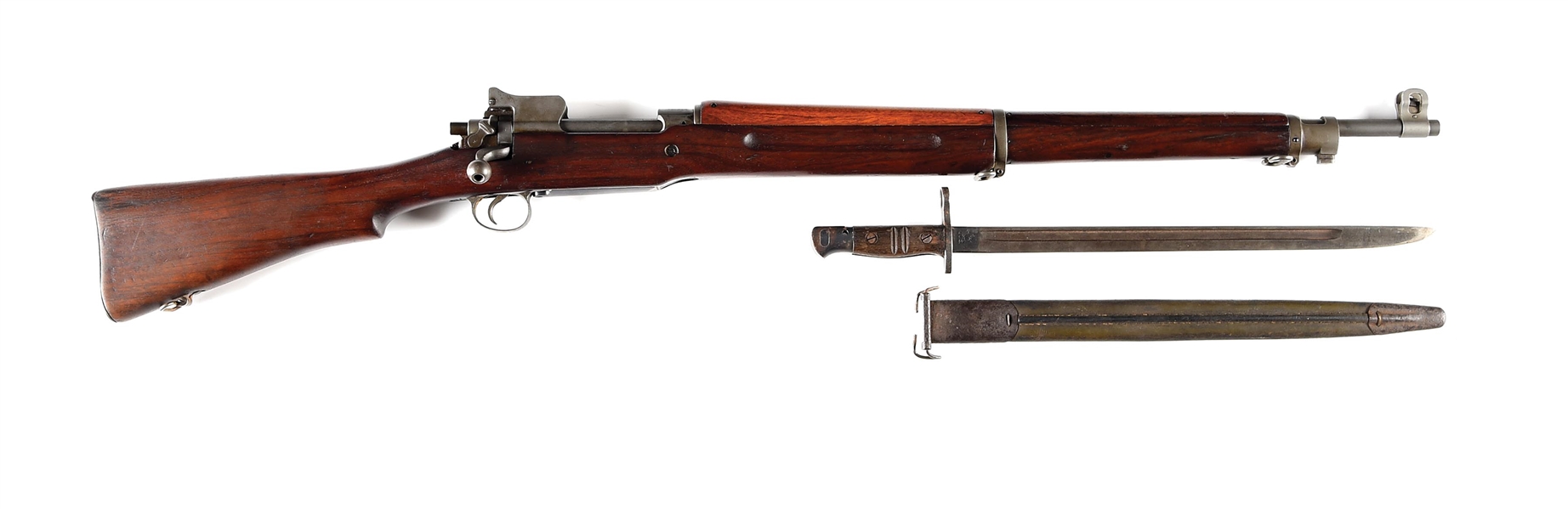 (C) REMINGTON MODEL 1917 BOLT ACTION RIFLE.