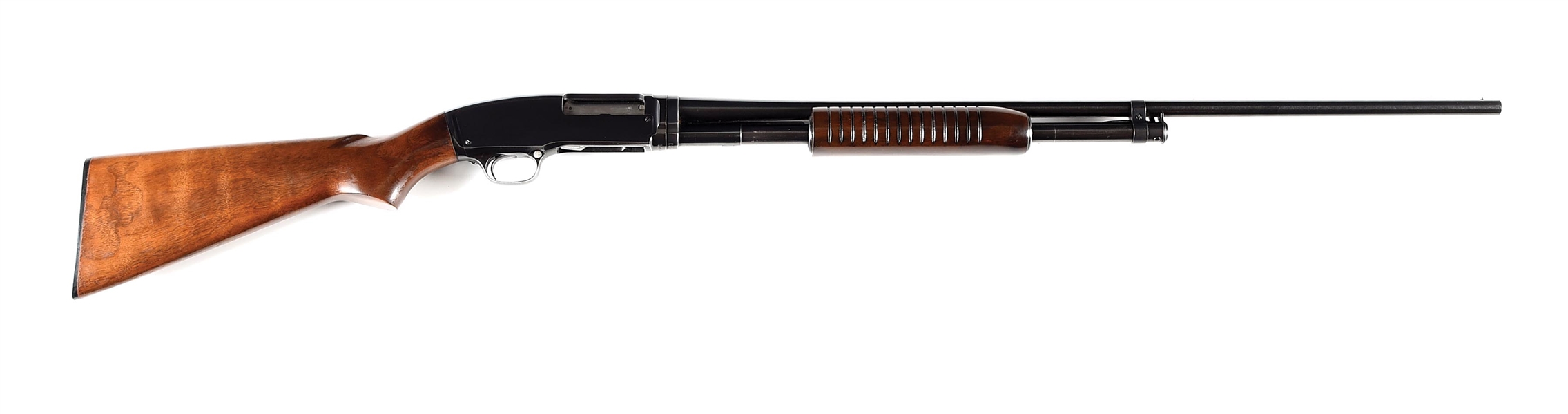 (C) WINCHESTER MODEL 42 SLIDE ACTION SHOTGUN (1957).