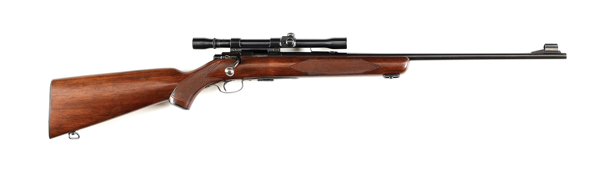 (C) WINCHESTER MODEL 75 SPORTER BOLT ACTION RIFLE.