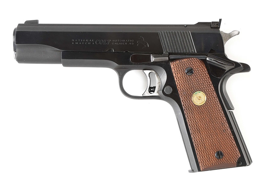 (C) COLT MODEL 1911 GOLD CUP NATIONAL MATCH SEMI-AUTOMATIC PISTOL WITH FACTORY BOX (1969).