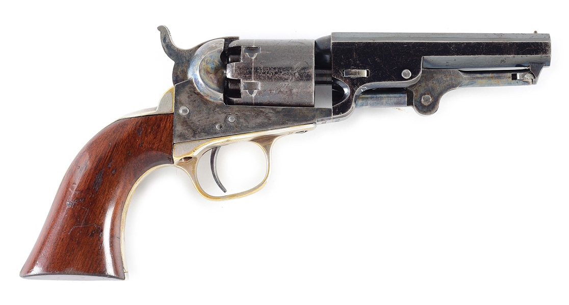 (A) HIGH CONDITION CASED COLT MODEL 1849 POCKET SINGLE ACTION REVOLVER.