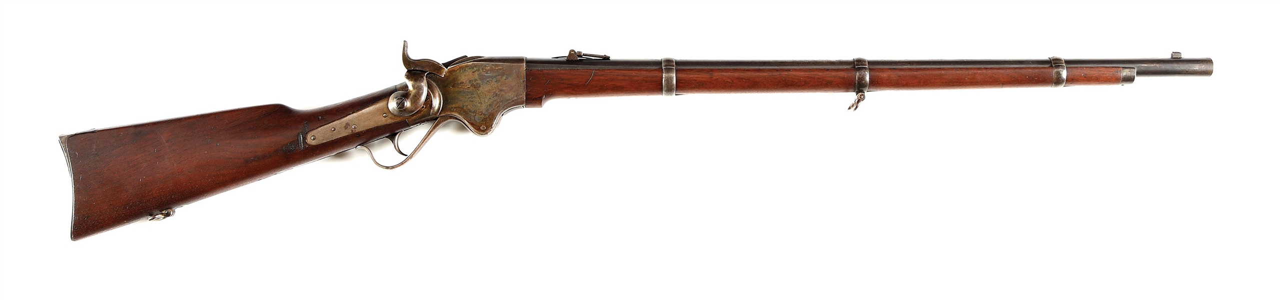 (A) FINE SPENCER NEW MODEL MILITARY REPEATING RIFLE.