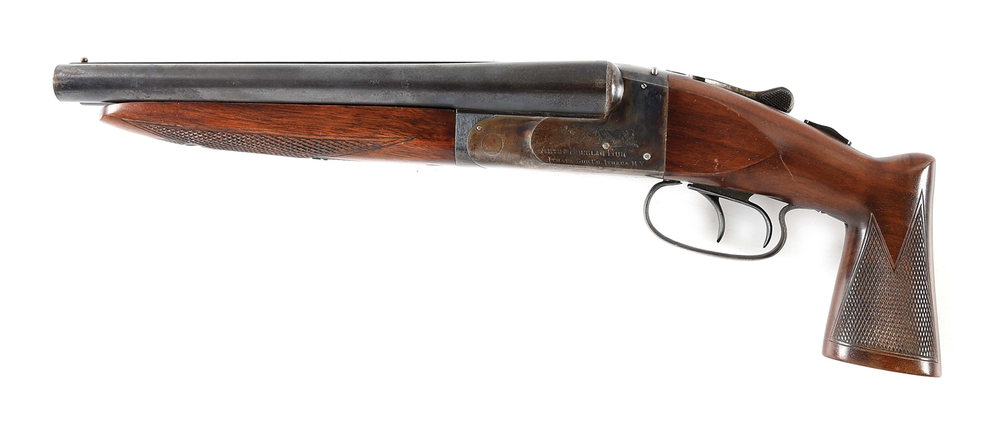 (N) ITHACA GUN CO. AUTO & BURGLAR 20 BORE SIDE BY SIDE SHOTGUN (ANY OTHER WEAPON).
