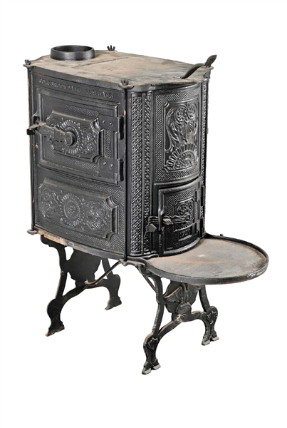 COLEBROOKDALE EARLY CAST IRON STOVE. 