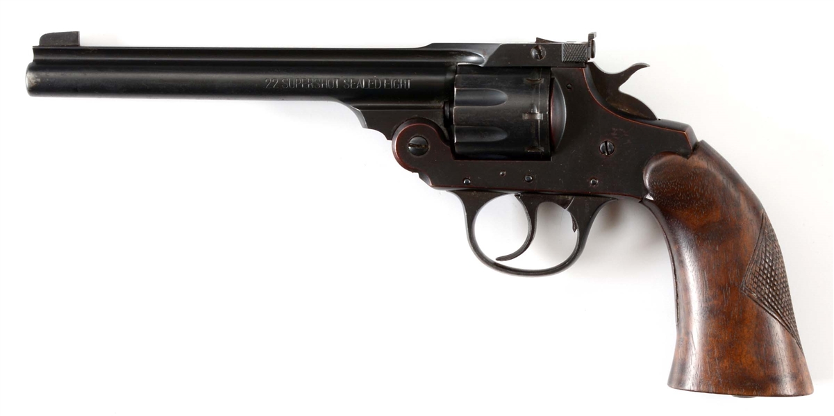 (C) IVER JOHNSON 22 SUPERSHOT SEALED EIGHT DOUBLE ACTION REVOLVER.
