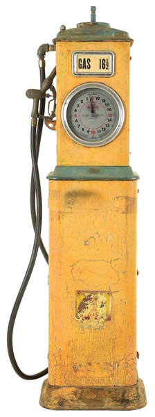 BENNETT CLOCK FACE MODEL #150 GAS PUMP. 