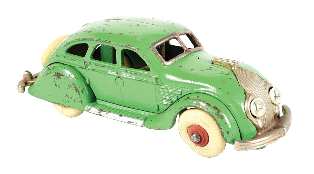 HUBLEY ARCADE CAST IRON CHRYSLER TOY CAR.