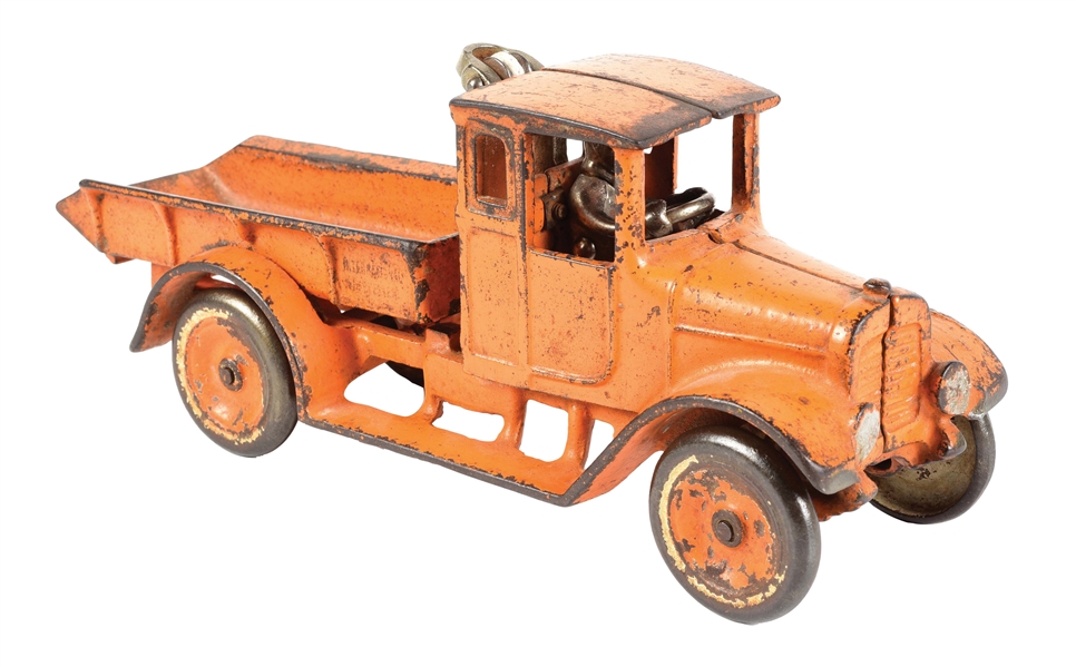 CAST IRON ARCADE BABY RED INTERNATIONAL HARVESTER PICKUP TOY TRUCK.