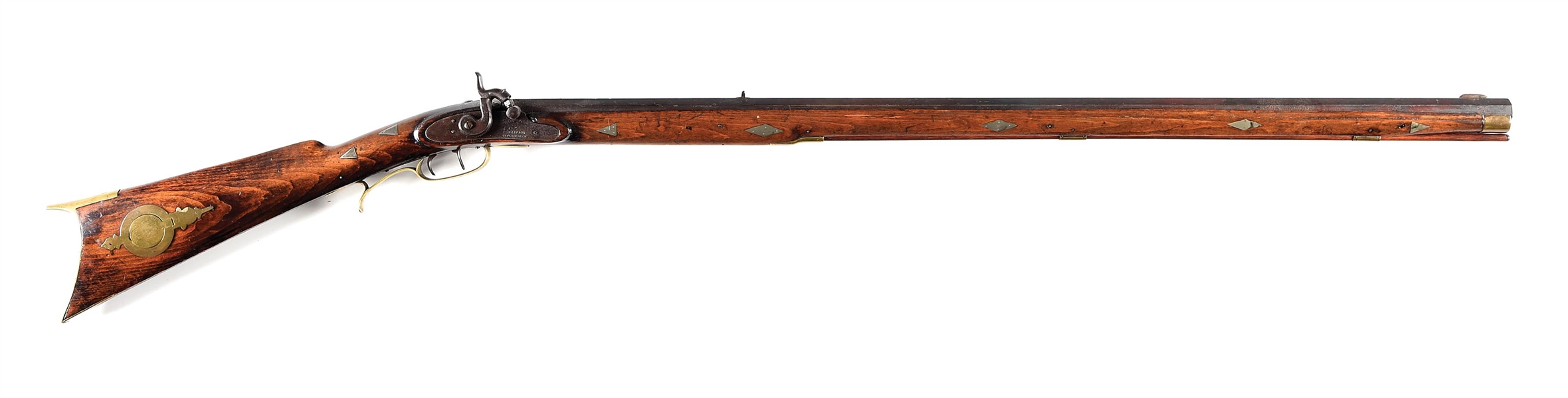 (A) CONESTOGA RIFLE WORKS PERCUSSION TRADE RIFLE.