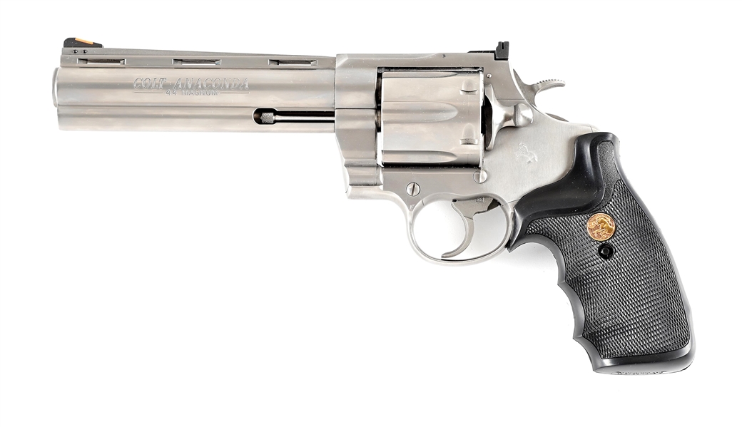 (M) COLT ANACONDA .44 MAGNUM DOUBLE ACTION REVOLVER IN CASE AND SLIPCOVER (1991).