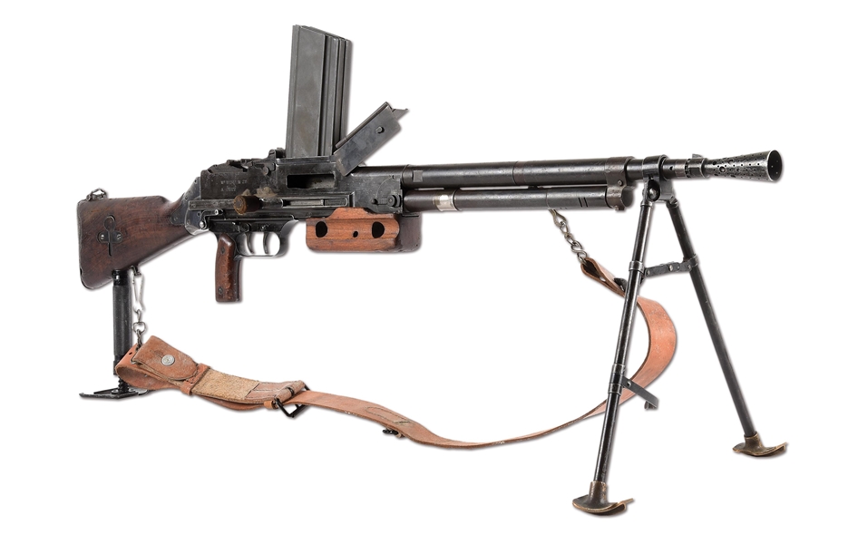 (N) SCARCE AND DESIRABLE CHATELLERAULT MODEL 24/29 MACHINE GUN (CURIO AND RELIC).