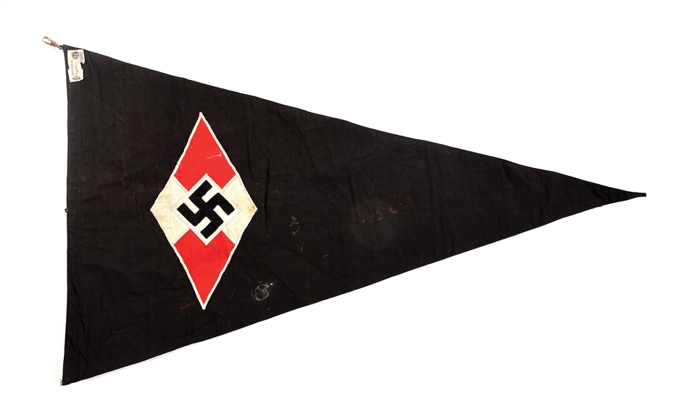THIRD REICH HITLER YOUTH FLAG CAPTURED BY 101ST AIRBORNE DIVISION VETERAN.