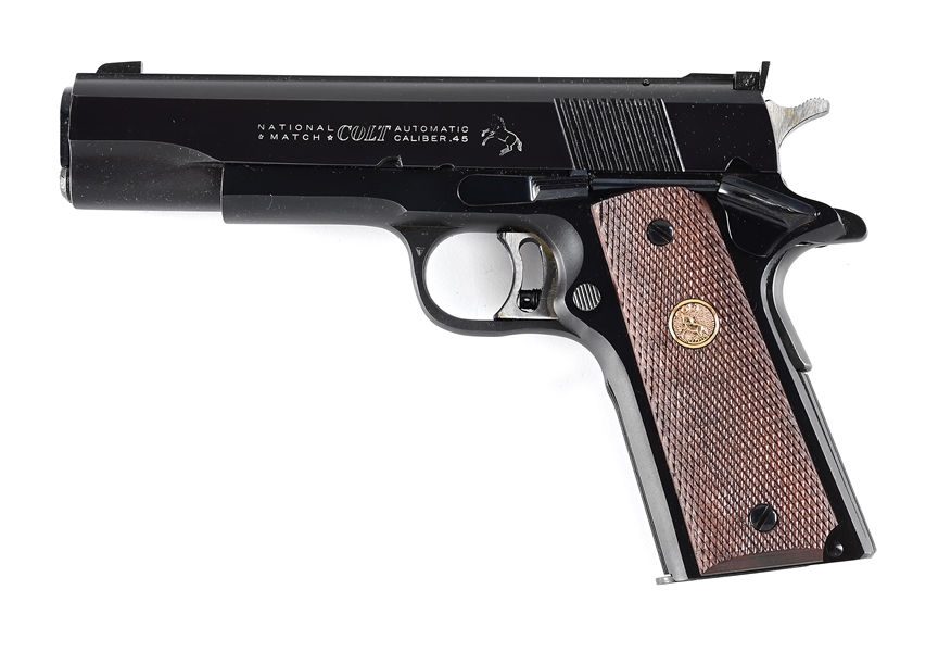 (C) COLT NATIONAL MATCH SEMI AUTOMATIC PISTOL WITH BOX (1967)