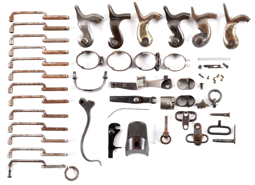 (A) LARGE LOT OF MOSTLY 19TH CENTURY MILITARY GUN PARTS.