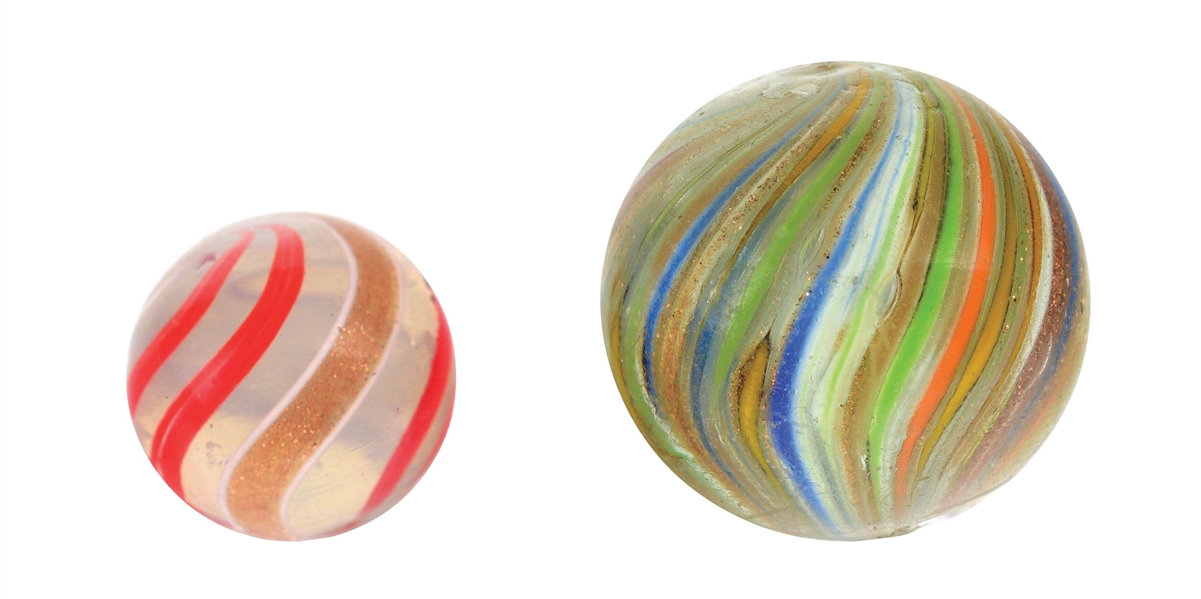 LOT OF 2: LUTZ MARBLES.