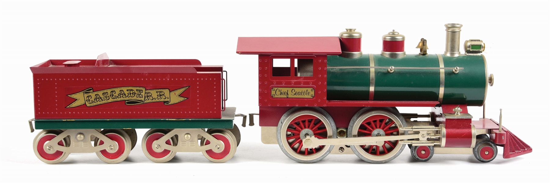 MCCOY WIDE GAUGE CHIEF SEATTLE ENGINE W/ MATCHING TENDER.