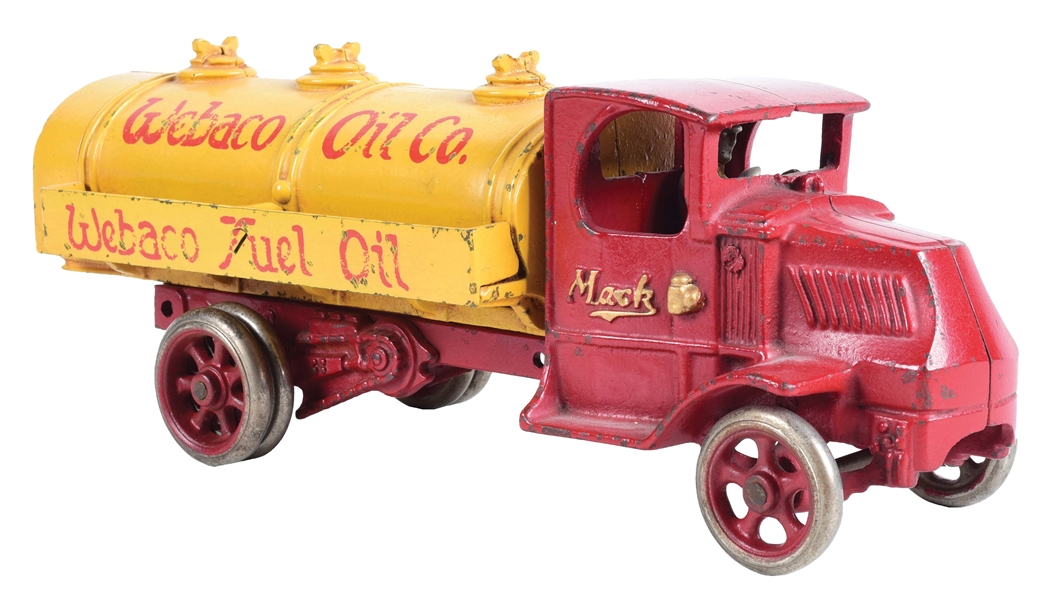 LARGE ARCADE MACK PRIVATE LABEL OIL TANK TRUCK.